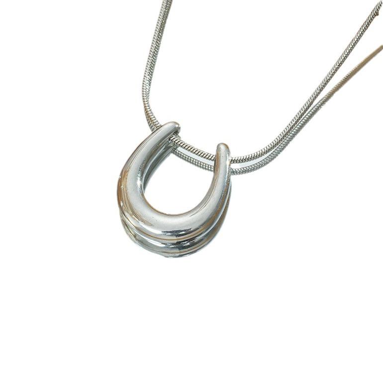 Горячая Распродажа U-образный кулон Высококачественная ключичная цепочка Темперамент Универсальное модное ожерелье