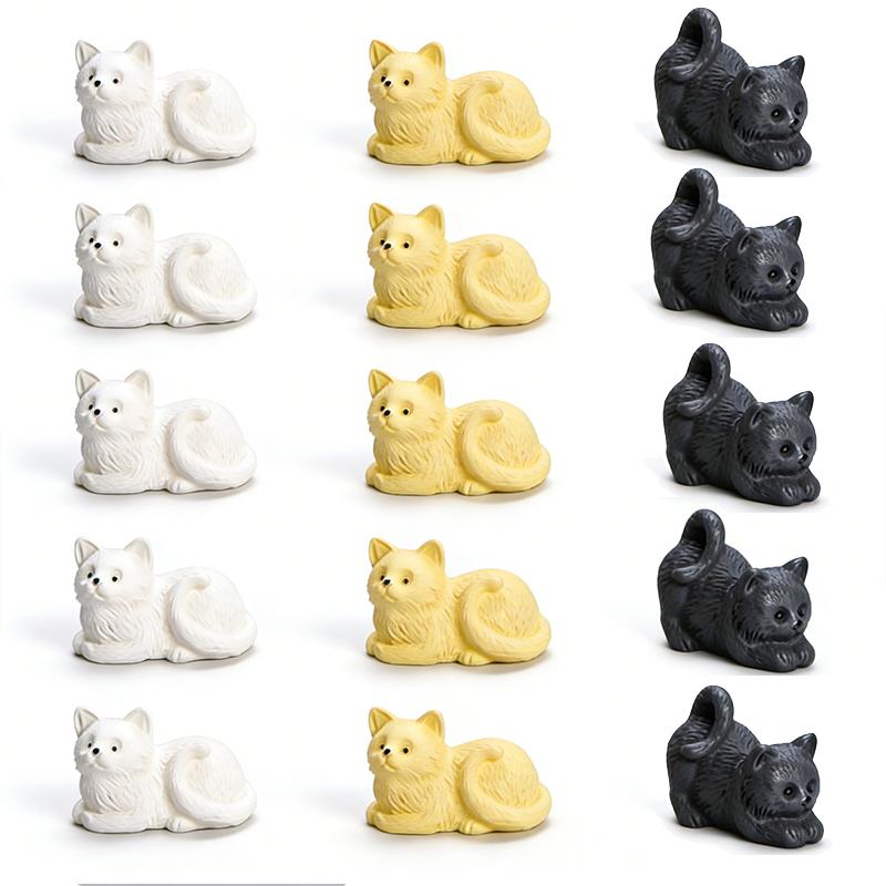 

3-30pcs Cute Cartoon Puppy Statue DIY Crafts Car Ornament Mini Animals Figurine Resin Home Decorations Miniature Dog Figurines 3pcs