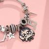 K-POP Demon Hunter Girl Group Rhinestone Pendant Stainless Steel Bangle Bracelet