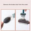 2pcs 2-in-1 Hair Comb and Brush Cleaner - Reusable Plastic Mini Hair Remover Rake - Sturdy Lint and Dust Cleaning Instrument.