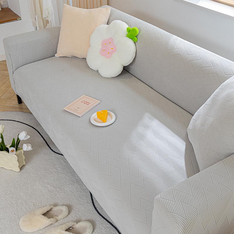 Sofabezug, All-Inclusive-Universalbezug, neue einfarbige, einfache Wind-Sofabezug für Wohnzimmer, Staubschutz, elastischer Lazy Sofabezug