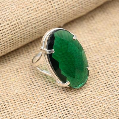 Chrome Diopside Gemstone 925 Solid Sterling Silver Handmade Jewelry Dainty Ring