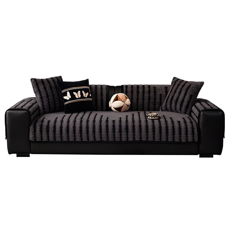 Sofa Cushion New Winter Plush Warm Non-Slip Seat Cushion Cover Cloth Light Luxury High-Grade Leather Sofa Cover