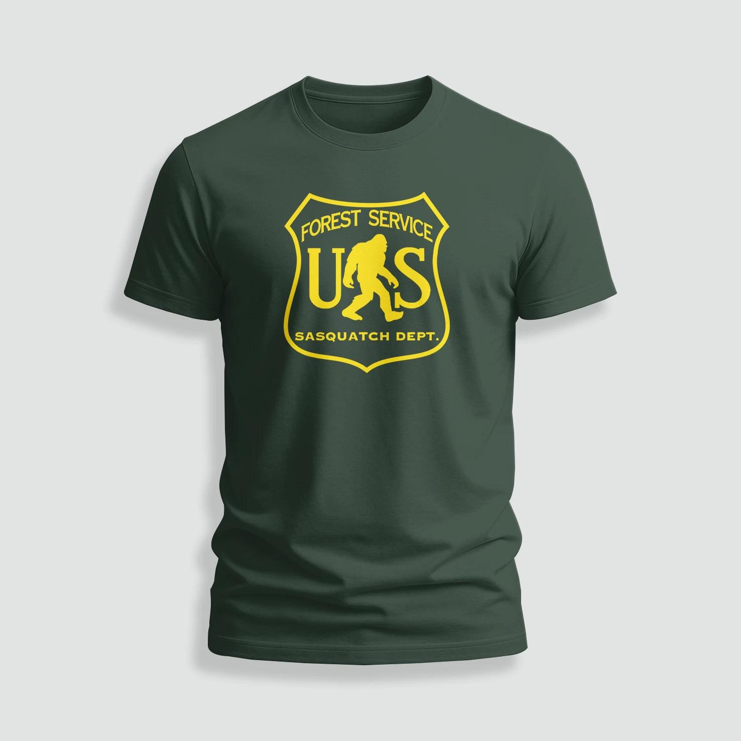 Bigfoot Sasquatch Department logo funny T-Shirt Size S-5XL XL