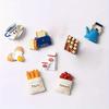 5pcs Cartoon Fridge Magnets Set Resin Magnet Refrigerator Stickers, Cute Food Shaped Magnets Home Refrigerator Stickers Creative