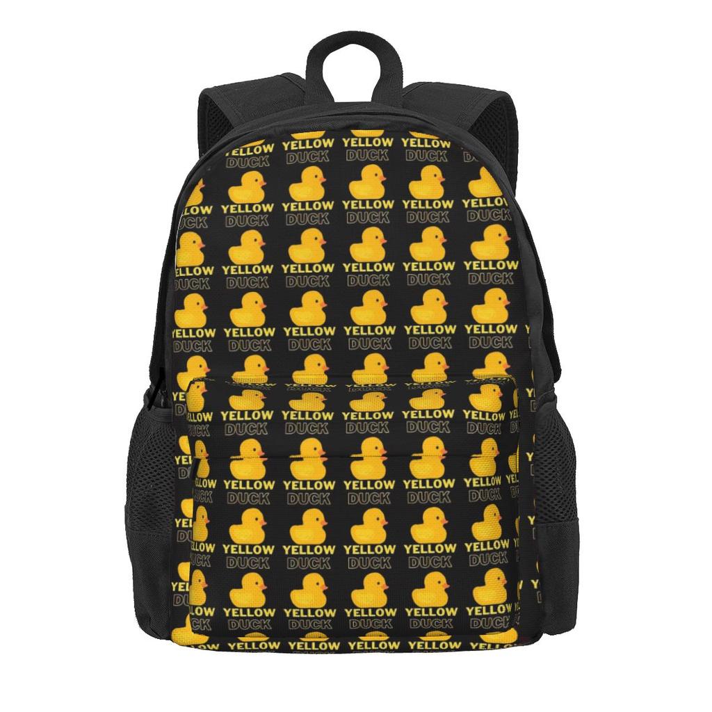 Many Ducks Backpack Animal Print Male Polyester Travel Backpacks Big Kawaii High School Bags Rucksack