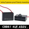 Free Shipping CBB61 Electric Fan Capacitor 0.8-6uF for Ceiling, Floor, and Industrial Fans