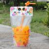 Bustine da 450ML con Cannuccia Contenitore per Succhi Sacchetti Durevoli per Bevande