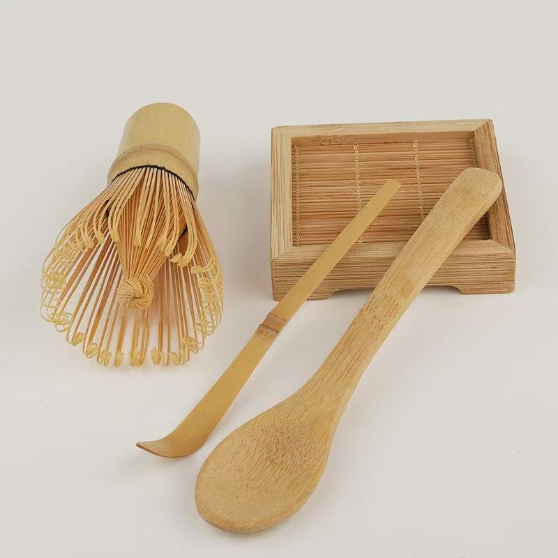 3-piece set Tea Set Japanese Tea Set Matcha Whisk (Chasen) Tea Spoon And Scoop (Chashaku) Matcha Tea Set Bamboo Accessories
