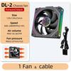 LDPCSJ DL-2 Computer Chassis Fan 120mm 5V 3-pin ARGB Cooler 12V/4PIN PWM 800-2000 RPM 3-in-1 Quiet Building Block Cooling Fan