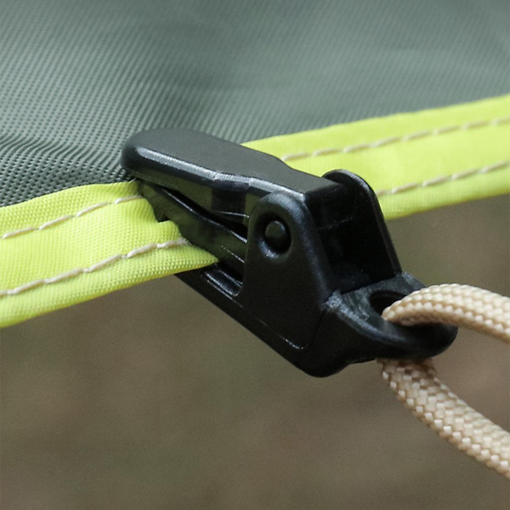20Pcs Windproof Rope Fixed Clip for Outdoor Camping Canopy Tent Clip Awning Clip Clamps Tarp Set Color Clamps Tent Clip