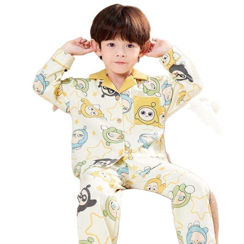 Cartoon Boys' Long Sleeve Pajamas - Spring/Autumn
