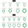 530 Stück sortierte O-Ringe aus Gummi für Automobilanwendungen – Größen von 6,8 mm x 1,9 mm bis 17 mm x 2 mm