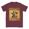 Summer Wanted Poster Cute Western Cowboy Pug Dog Hip Hop T-Shirts  100% Cotton Tee Shirt Custom Logo Short Sleeve Clothes