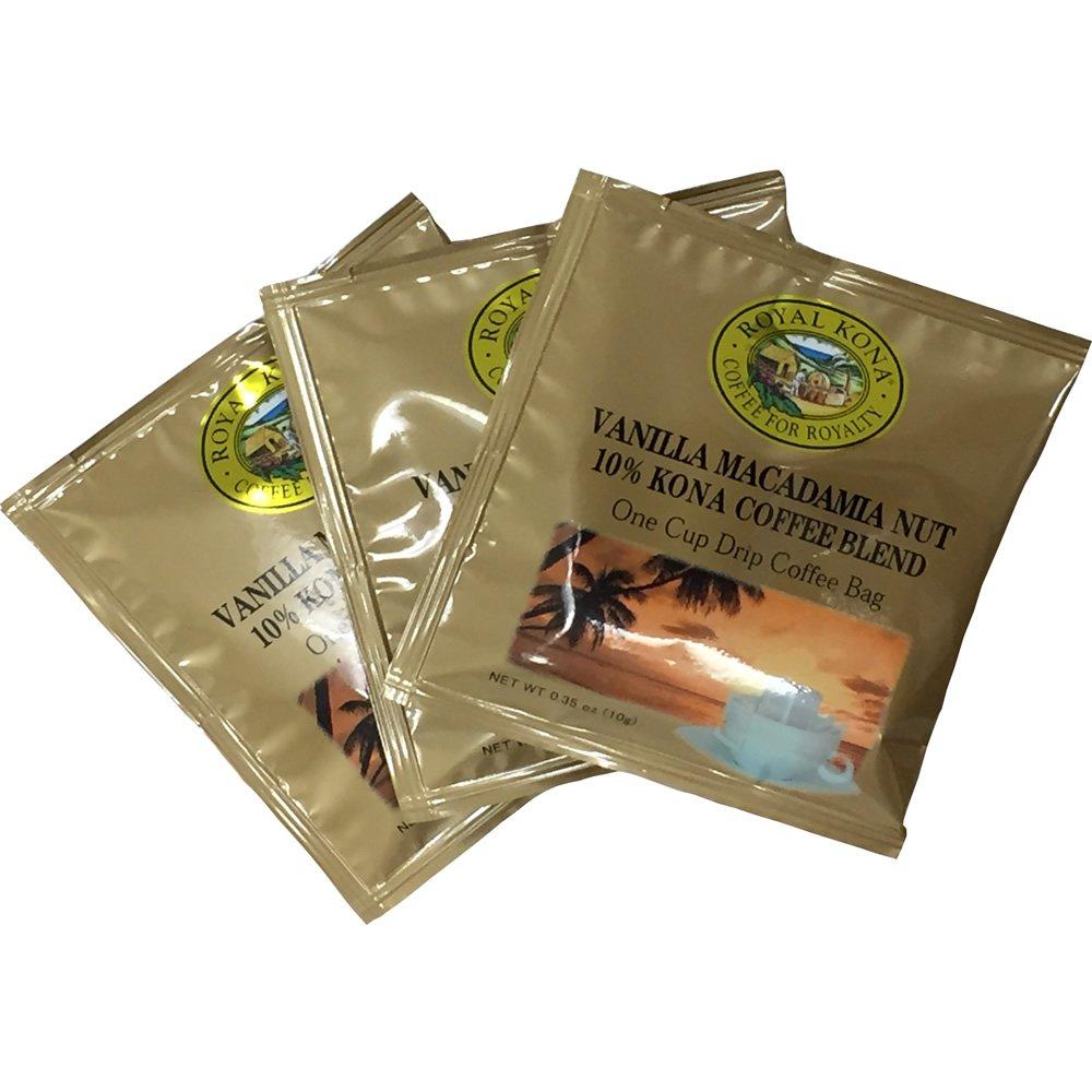 Royal Kona Vanilla Macadamia Nuts One-Drip Coffee, 100g