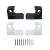 No Drill Shower Curtain Rod Brackets ABS Wall Support with Flat Base and Serrated Grip for Bathroom Bedroom Kitchen Daily Use