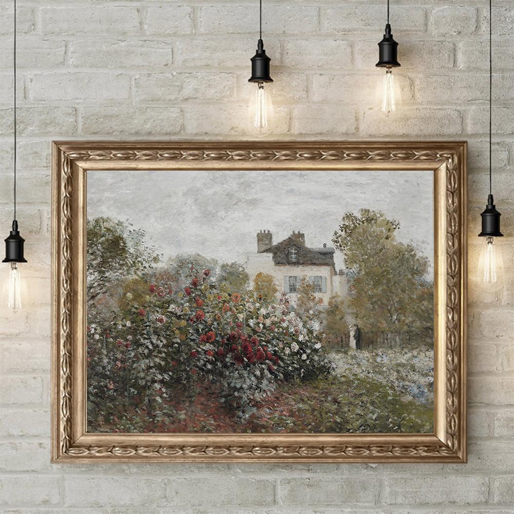 Vintage Gallery Wall Poster Print European Mountain Lake Landscape Canvas Painting Nordic Wall Art Living Room Home Decoration