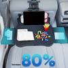 Adjustable Car Desk with Not Slip Surfaces & Storage Drawer Multiple Use Back Seat Organizers Simple Installs for Long Trip