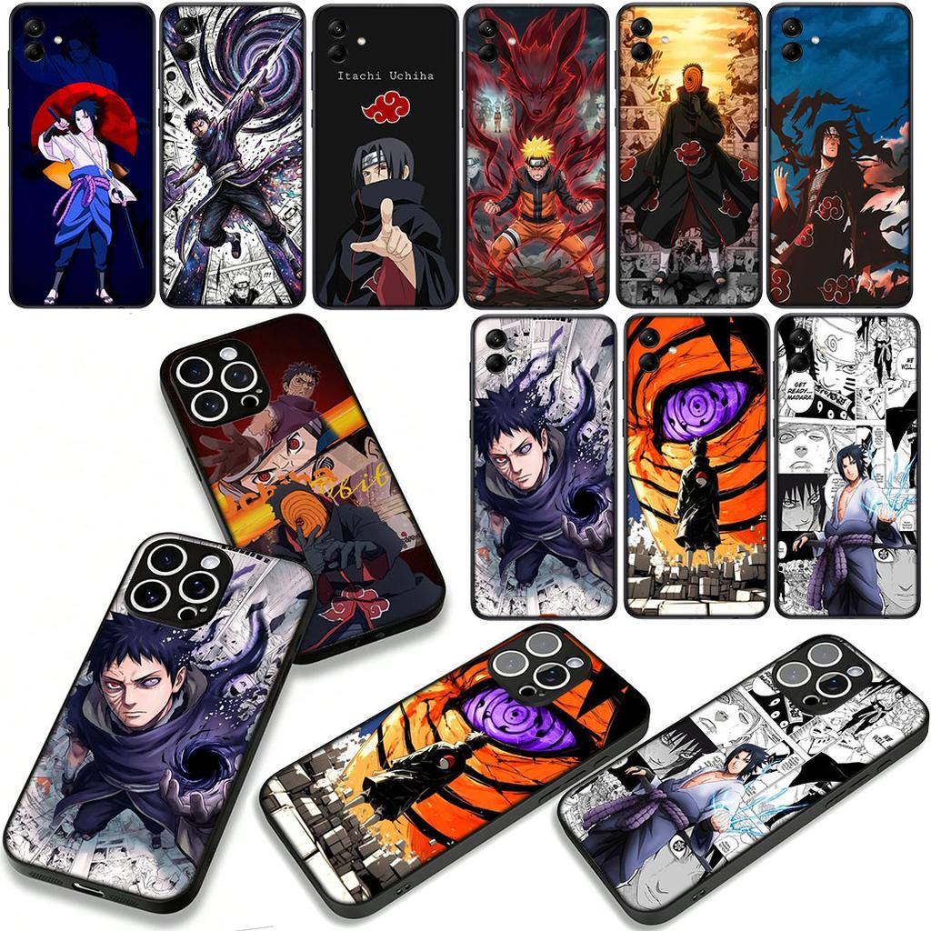 Tobi Obito Narutos Sasuke Uchiha Itachi Phone Case for Apple iPhone 16 15 14 Plus 13 12 Mini 17 Pro Max + 16E Air 16+ ProMax