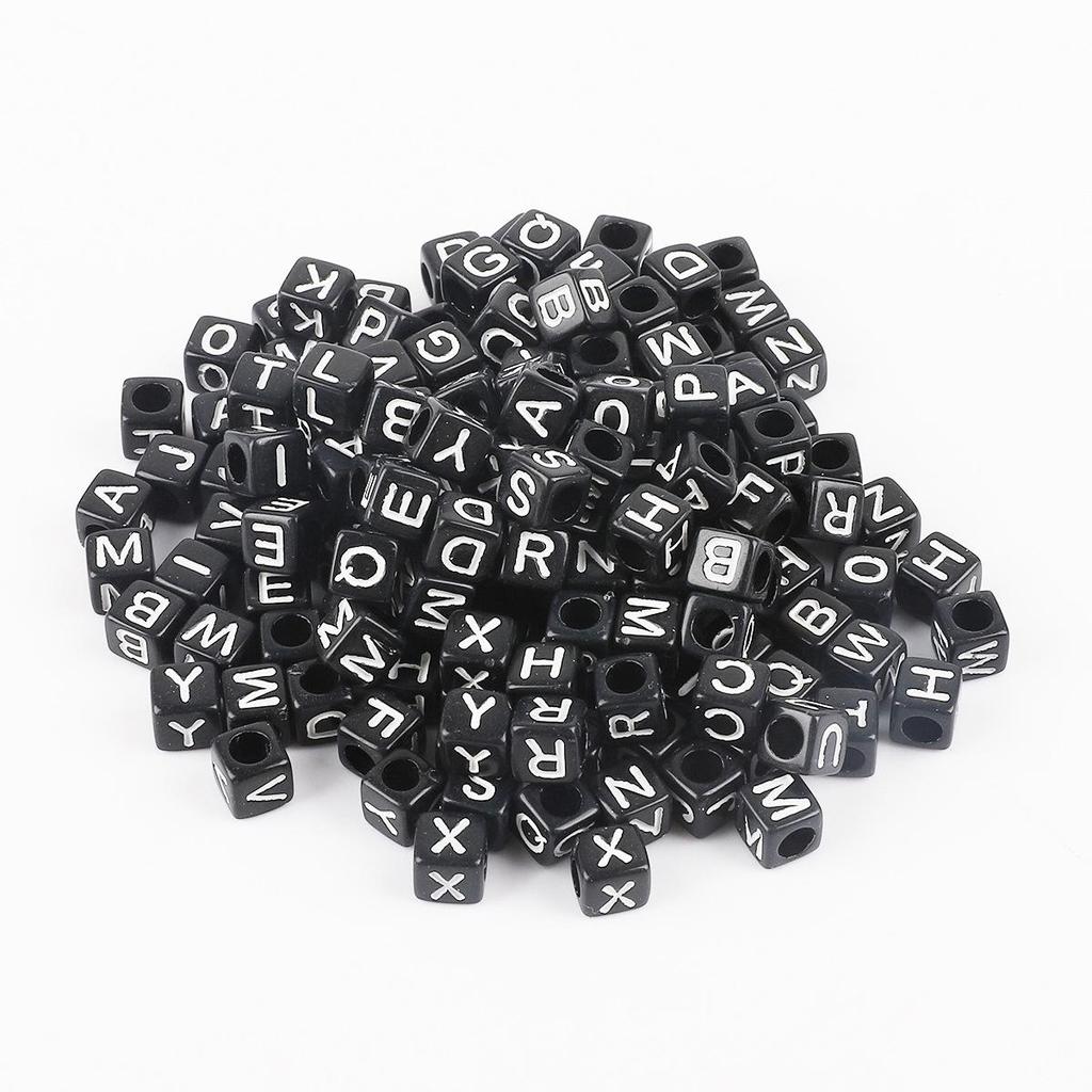DIY Kids' Educational Alphabet & Number Beads - Acrylic Jewelry Making Kit