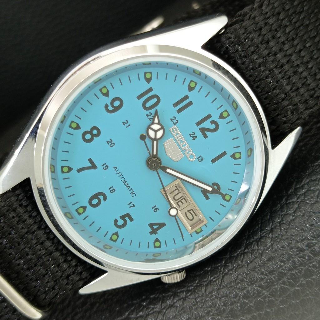 ЯПОНСКИЕ ВИНТАЖНЫЕ ОТРЕМОНТИРОВАННЫЕ АВТОМАТИЧЕСКИЕ МУЖСКИЕ ЧАСЫ SEIKO 5 7009A a445710-1 gray