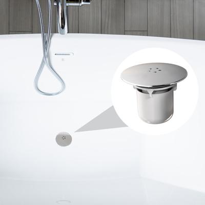 Yousheng Chrome Finish Shower Drain Cover Easy Installation Dip Cup Fast-Flow Drainage British Standard Replacement Trap Cover