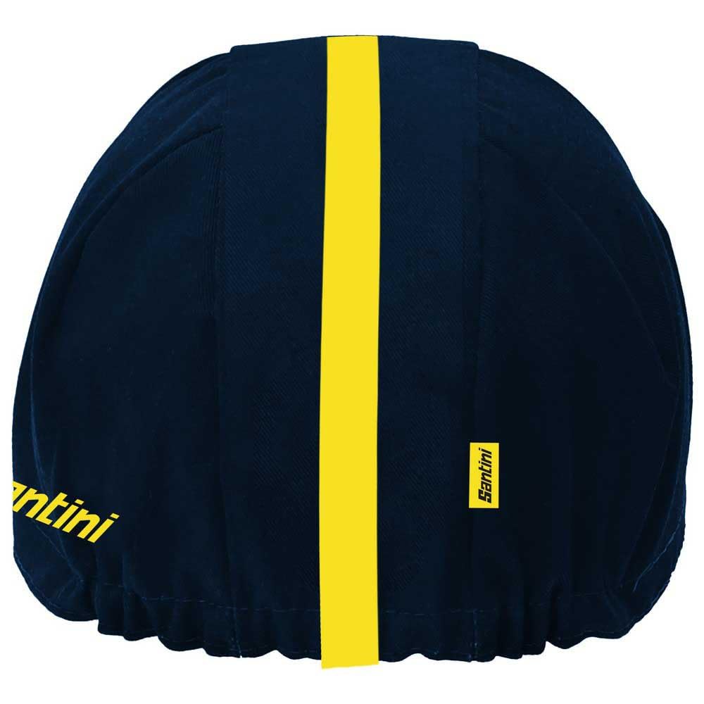 Santini MJ460COTALLEZ Official Tour De France Cycling and Red Cap, Navy, White,