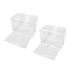 Transparente Vitrine für Miniaturfiguren Kunststoff Stapelbare Ausstellungsbox Organizer für Sammlerstücke Figuren Puppen
