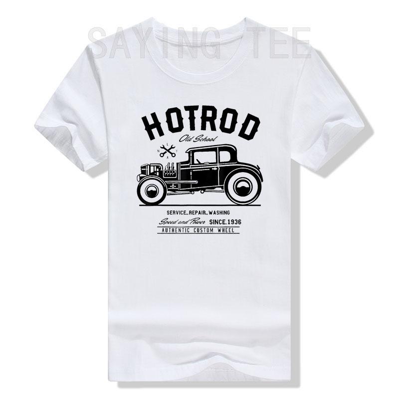 Classic Hot Rod Antique Car TShirt Vintage Hotrod Old School Speed and Power Tees Unisex Fashion Car Lover Graphic Outfits Gifts S
