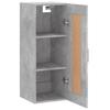 Wall Mounted Cabinet Concrete Grey 34.5 x 34 x 90 cm Particleboard