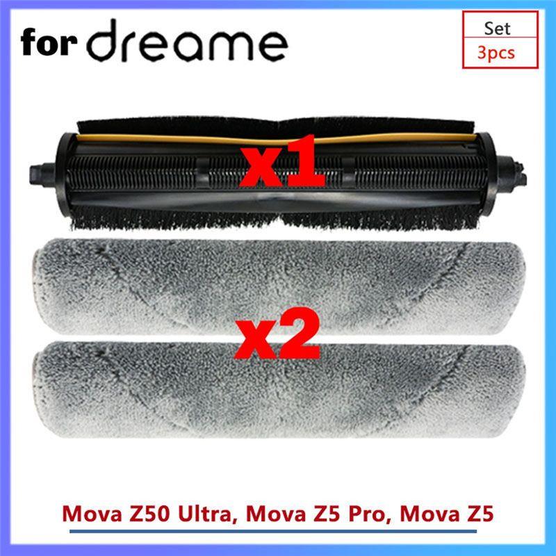 Retail Sweeping Vacuum Cleaner Replacement Parts Cutting Roller Brush Mop Brush For Dreame Bot Mova Z50 Ultra, Mova Z5 Pro, Mova