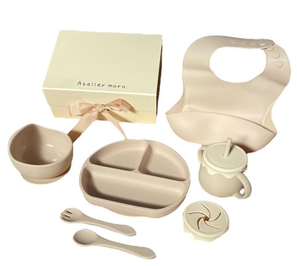 Atelier Molo Baby Tableware 6 Made of Dull For Baby Microwave Dishwasher Includes Suction Baby Baby Baby Girls Set, Pieces, Silicone, Color, Food,