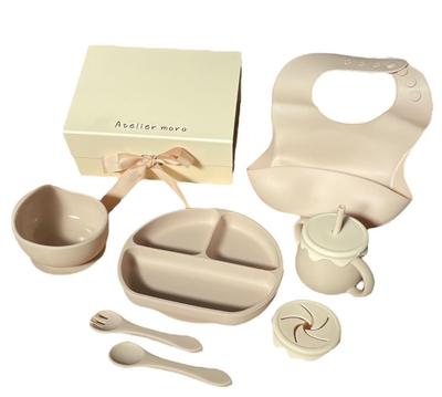 Atelier Molo Babygeschirr 6-teilig aus mattem Silikon für Baby, Mikrowelle, Spülmaschine, inkl. Saugnapf, Baby, Baby, Mädchen, Set, Farbe, Lebensmittel