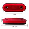 High-Quality 12V Oval LED Truck Side Signal Lights, 24V Compatible Indicators
