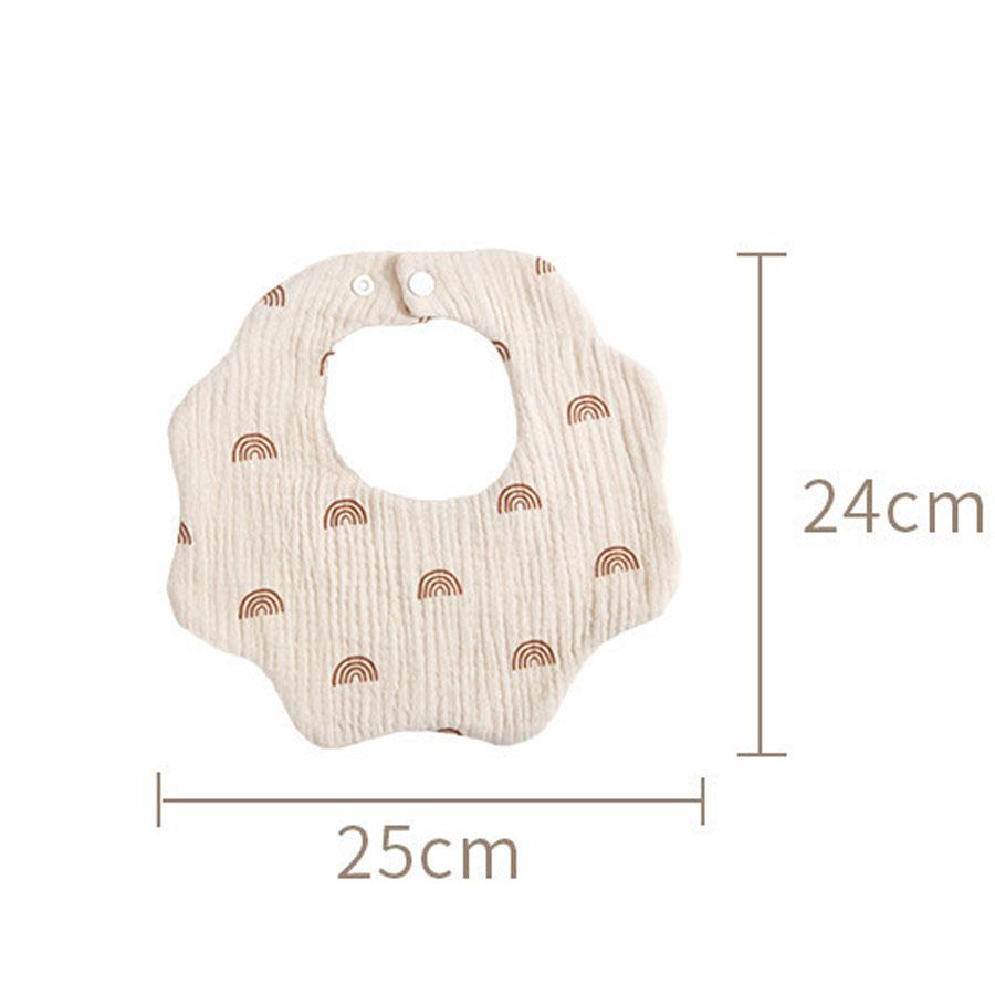 3pcs Pure Cotton Gauze Bibs Cute Parint Adjustable buckle Baby Scarf Newborn Boys Girls Cloth Bib Saliva Scarf