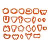 25Pcs Clay Earring Cutters Food Grade Plastic Assorted Styles Thick Edge Polymer Clay Cutters Set for DIY Handicraft