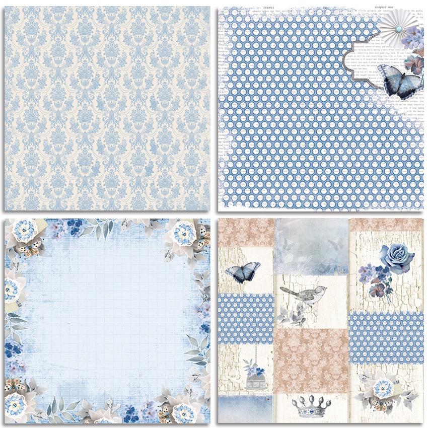 Fiore 24 fogli di carta artigianale fustelle arte sfondo origami scrapbooking creazione di biglietti