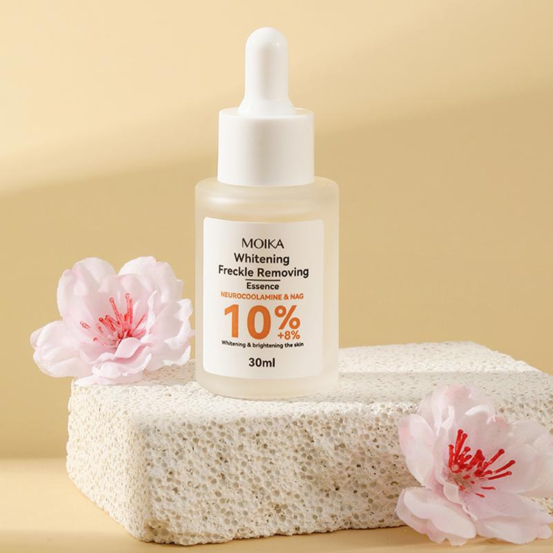 MOIKA Whitening Freckle Removing Essence Skin Tone Serum Fade Acne Mark Brightaening Beauty Skin Care Products 30ml
