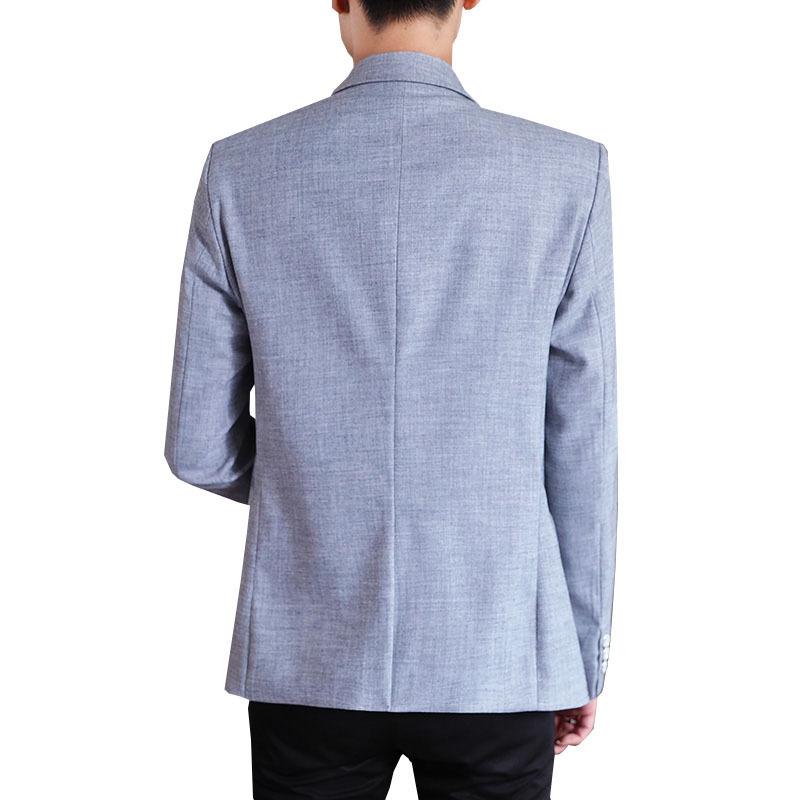 Erkek Blazer Moda İş Centilmen İngiliz Stili Boş Zaman Slim Düğün İş