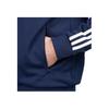 adidas Originals X Pop Trading Company Collaboration Automne/Hiver 23 Rayure Rétro Veste Classique Sportive à Col Montant Veste Unisexe Bleu Marine IX1974