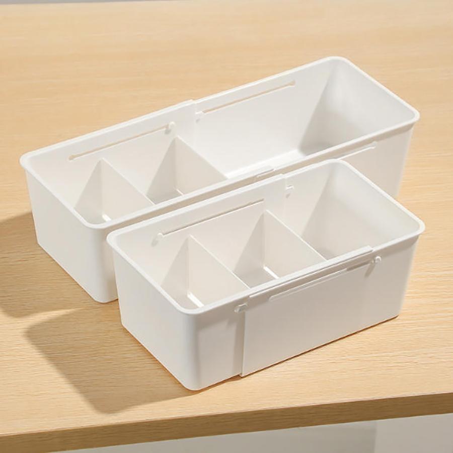 Sliding Drawer Tray with Adjustable Dividers, Expandable Storage Organizer, Sliding Drawer Bin, Expandable Drawer Organizer
