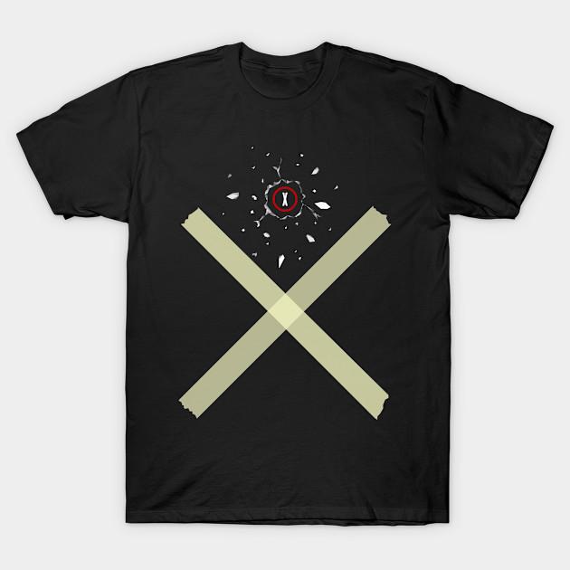 

Men Black Print T-shirt The X Files - Getting Information No-Cut Transfer Paper Print Cotton Tshirt M чёрный