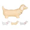 Toothbrush Holder Dachshund Shape Ceramic Multi-Slot Design Waterproof Bathroom Organizer Non-Slip Stable Base Manual Toothbrush