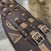 Medieval Wide Belt for Cosplay Parties Costume Girdle Embossed Corset Belt Stage Shows Corset Belt Role Play Waiststrap