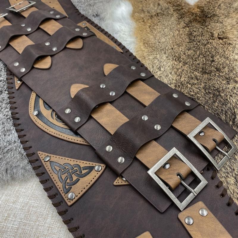 Medieval Wide Belt for Cosplay Parties Costume Girdle Embossed Corset Belt Stage Shows Corset Belt Role Play Waiststrap