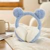 Winter Plush Earmuffs with Bear Ear Design, Warm Ear Covers for Cold and Outdoor