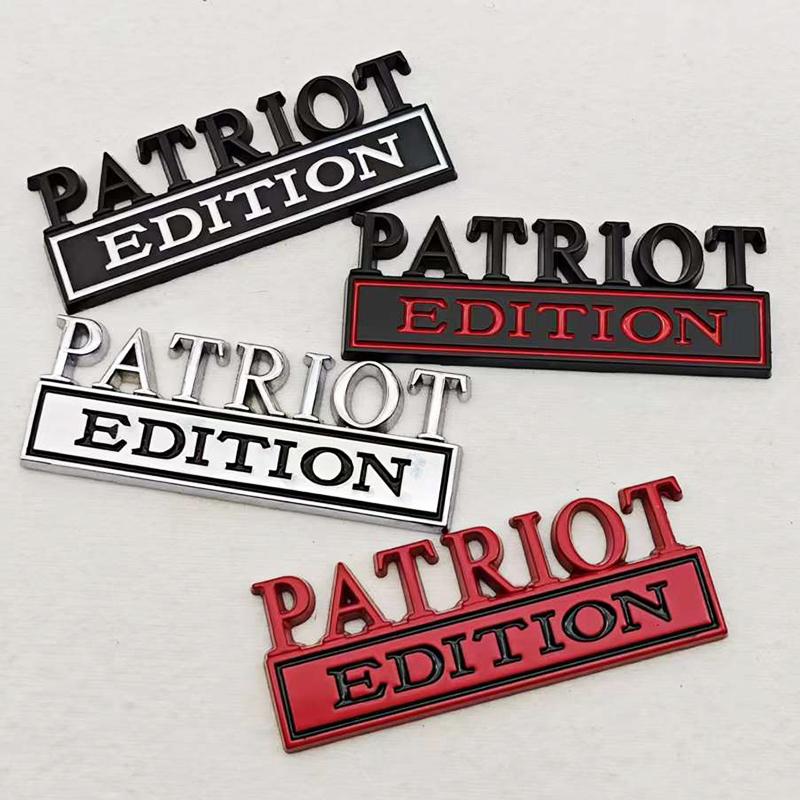 PATRIOT Edition 3D Emblem Sticker Badge Fender Funny Decals Car Truck Replacement Door Decoration for Universal Car SUV