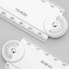 5Pieces Portable Folding Geometrics Drawing Ruler Set Plastic Drawing Tool with Clear Marking for Students Engineers