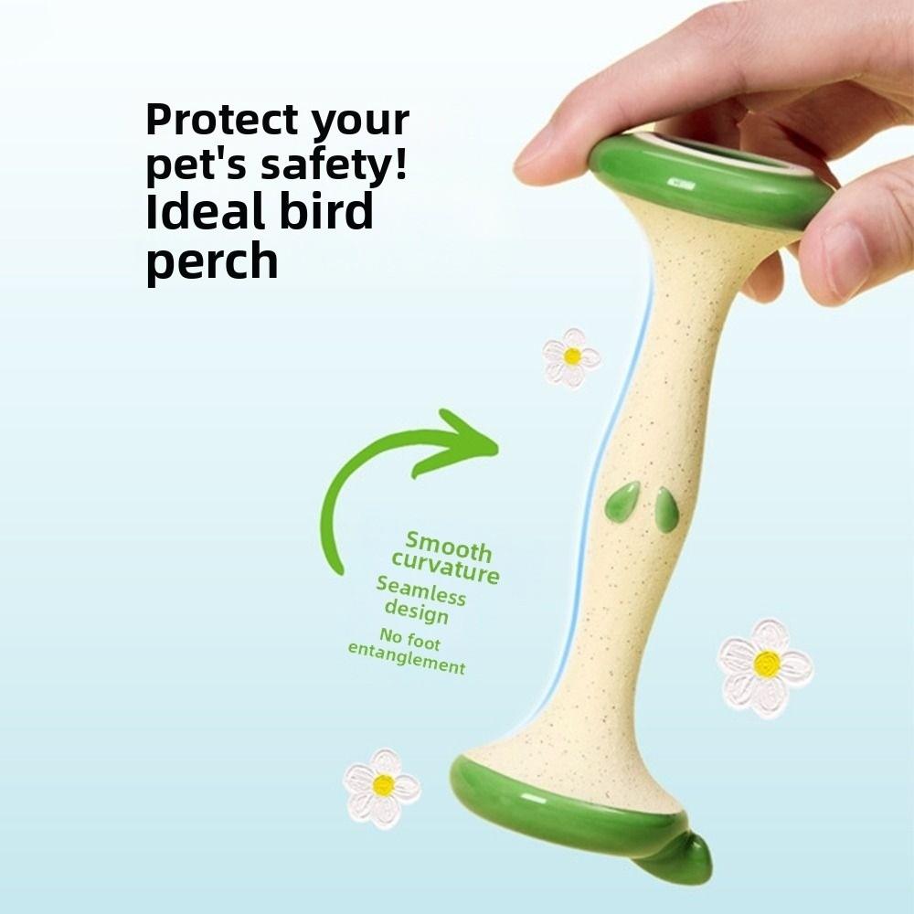 Creative Parrot Standing Stick Sturdy Fruit Core Shaped Bird Paw Grinding Durable Interactive Bird Beak Grinding Stone