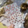 Valentine's Day Nail Art Decorations Stickers Luxury Bronzing Charming Rose Flower Golden Leaf Nail Stickers DIY Manicure Decals